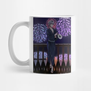 Kaworu Nagisa in Kimono Background Mug